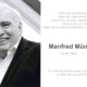 Trauerbild Manfred Münich sen.